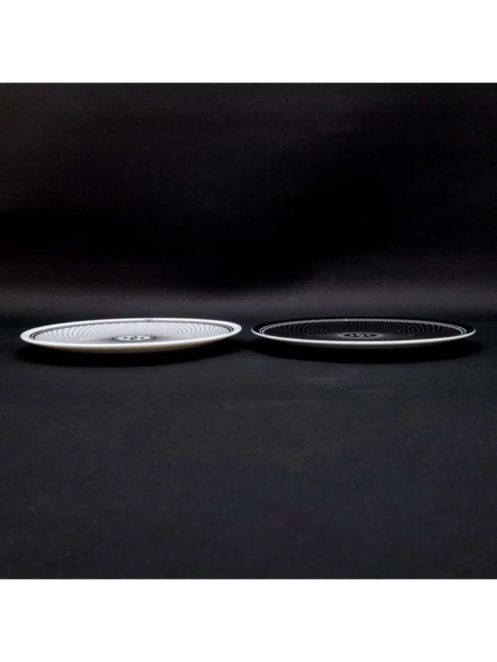 Hermes Panplate H DECO Set Of 2 White Black Plate Pair Pottery Accessori
